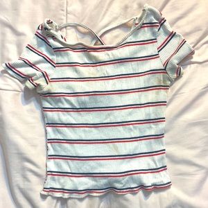 Forever 21 medium t-shirt, red, white & blue stripes